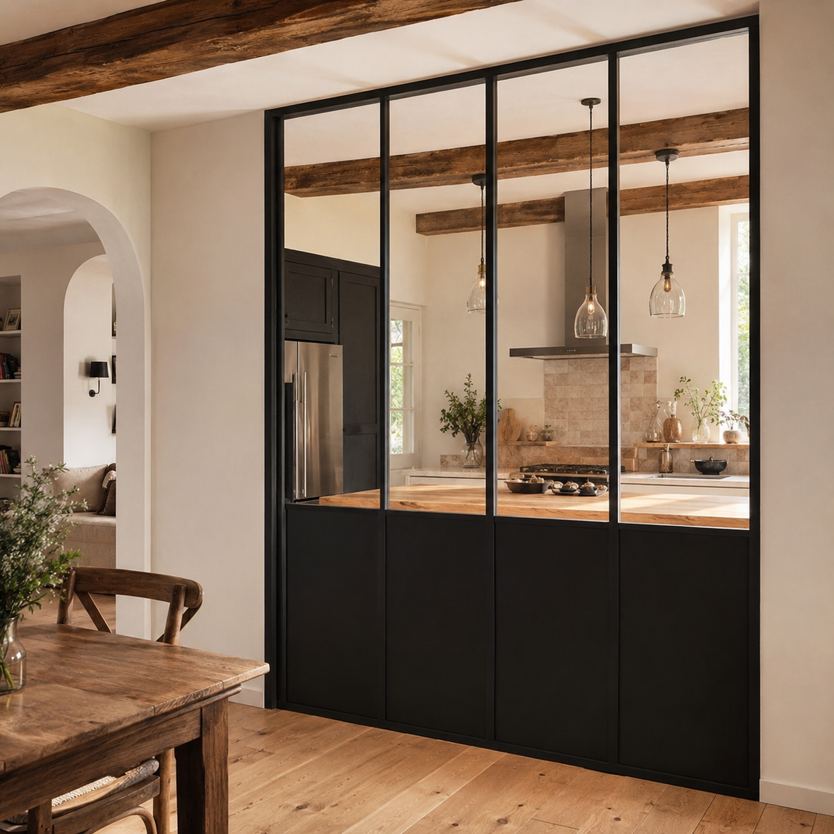 Verrière atelier en acier et verre — Acier Shop