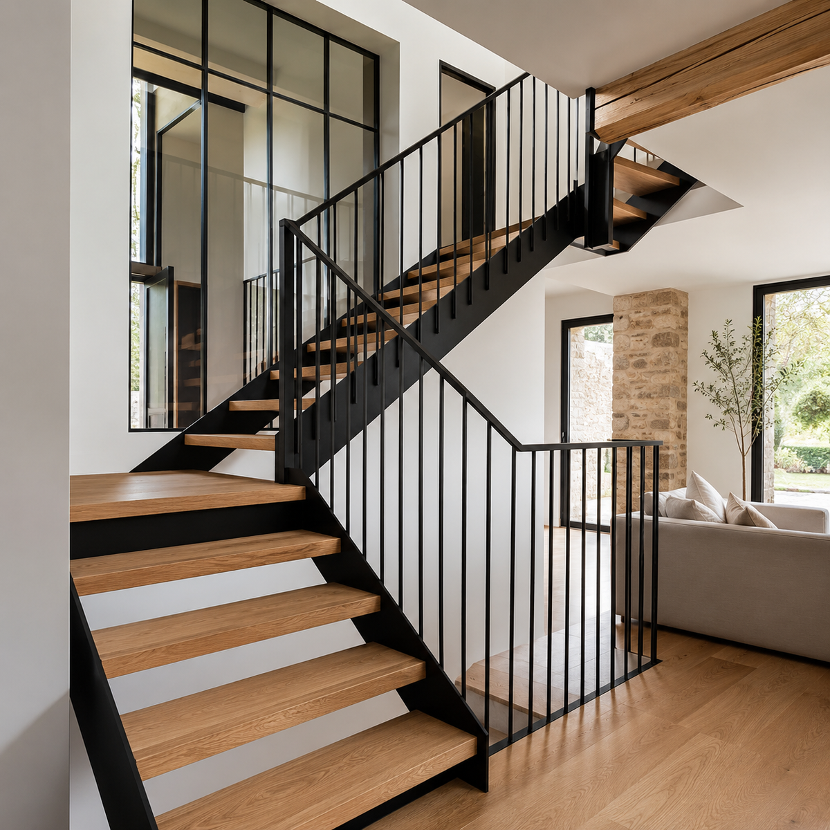 Escalier en acier fabriqué par Acier Shop