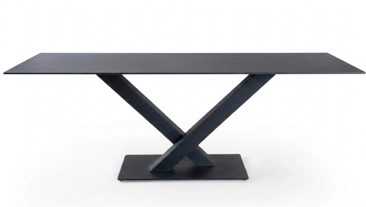 Pied de table acier en V - L'Éperon - Acier Shop