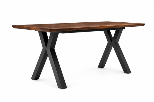 Pied de table acier en croix - L'Étrier - Acier Shop