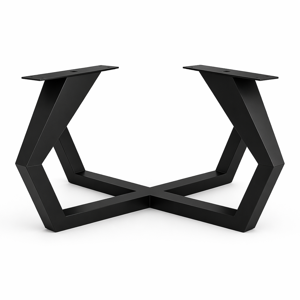 Pied de table acier style diamant - Le Bistrot - Acier Shop