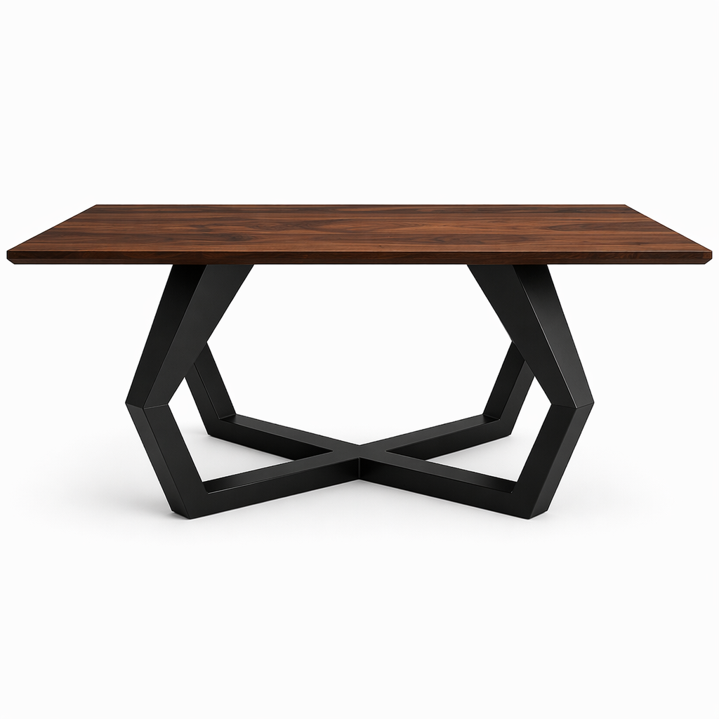 Pied de table acier style diamant - Le Bistrot - Acier Shop