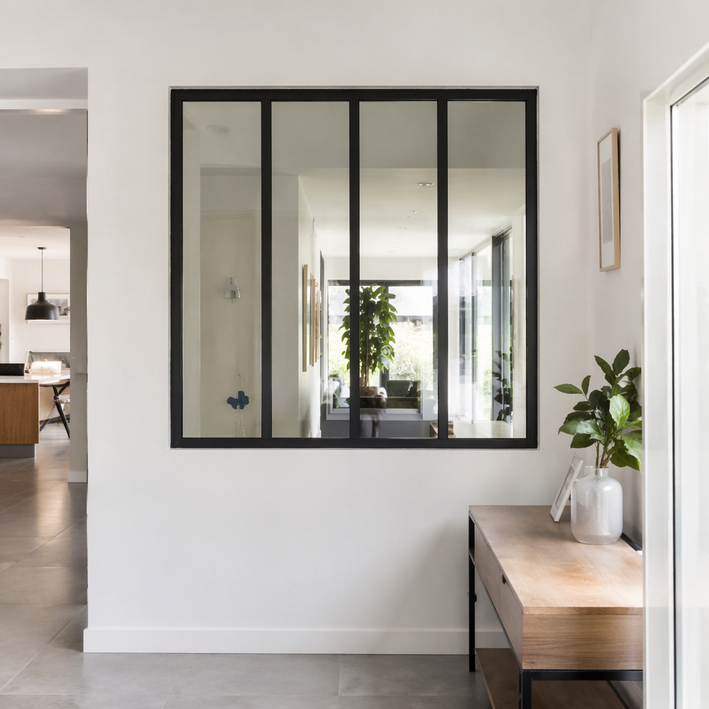 Verrière acier atelier 1500x1500 - La Veillée - Acier Shop